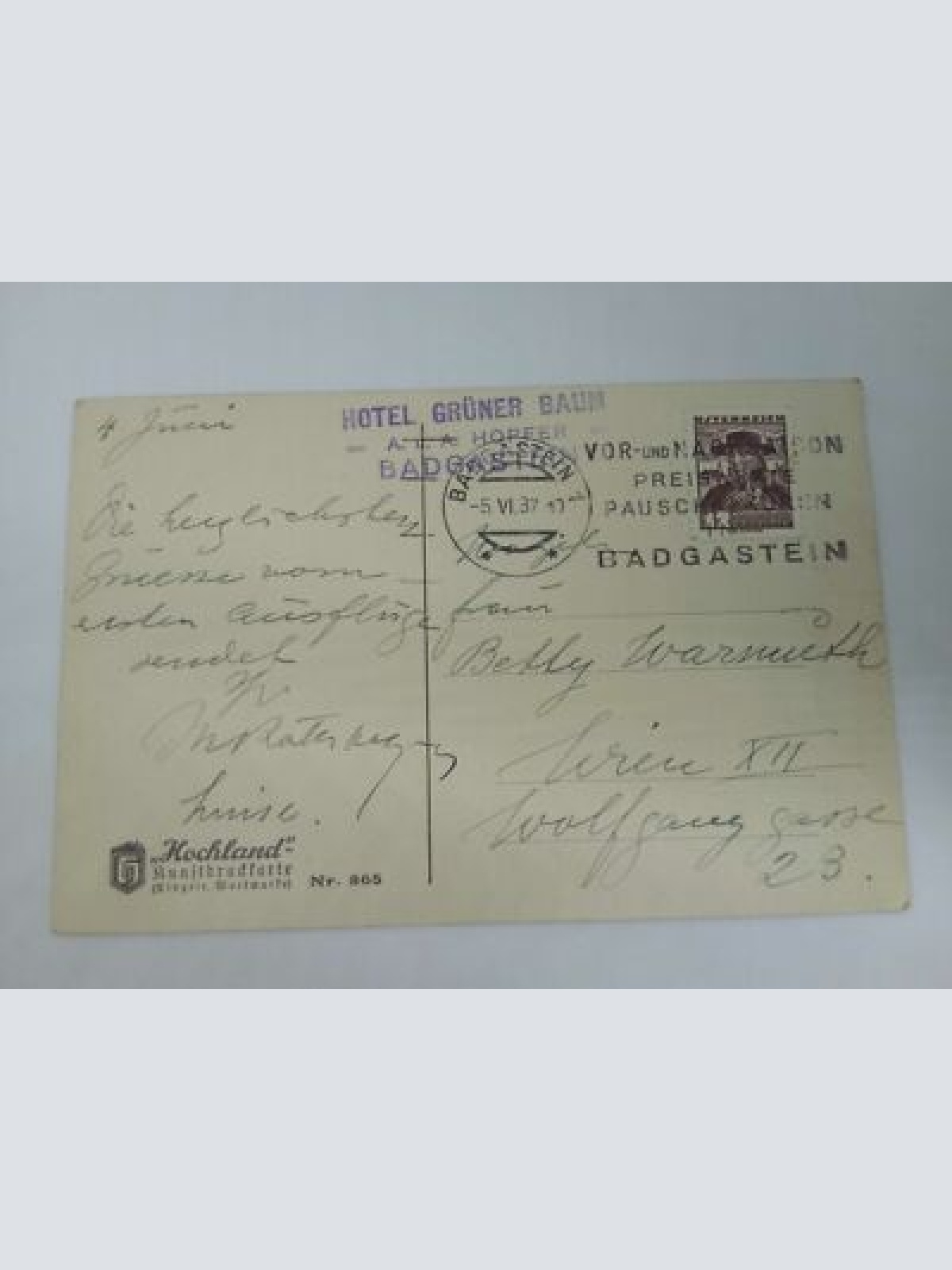 Badgastein Kötschachtal gegen den Tischlerkargletscher 3008m 50412