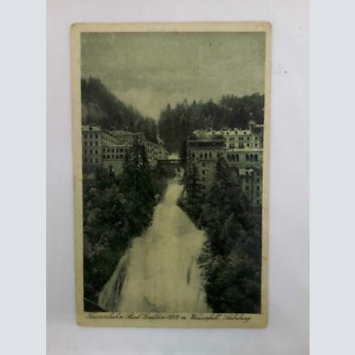 Salzburg Tauernbahn Bad Gastein 1012m mit Wasserfall 50420