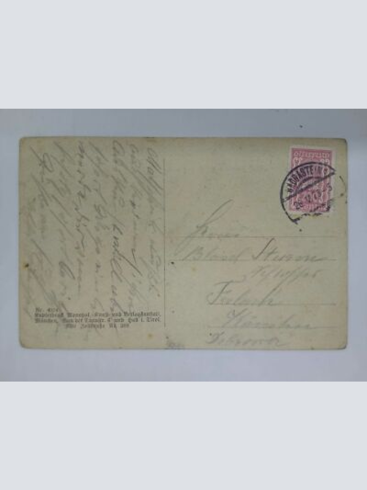 Salzburg Tauernbahn Bad Gastein 1012m mit Wasserfall 50420