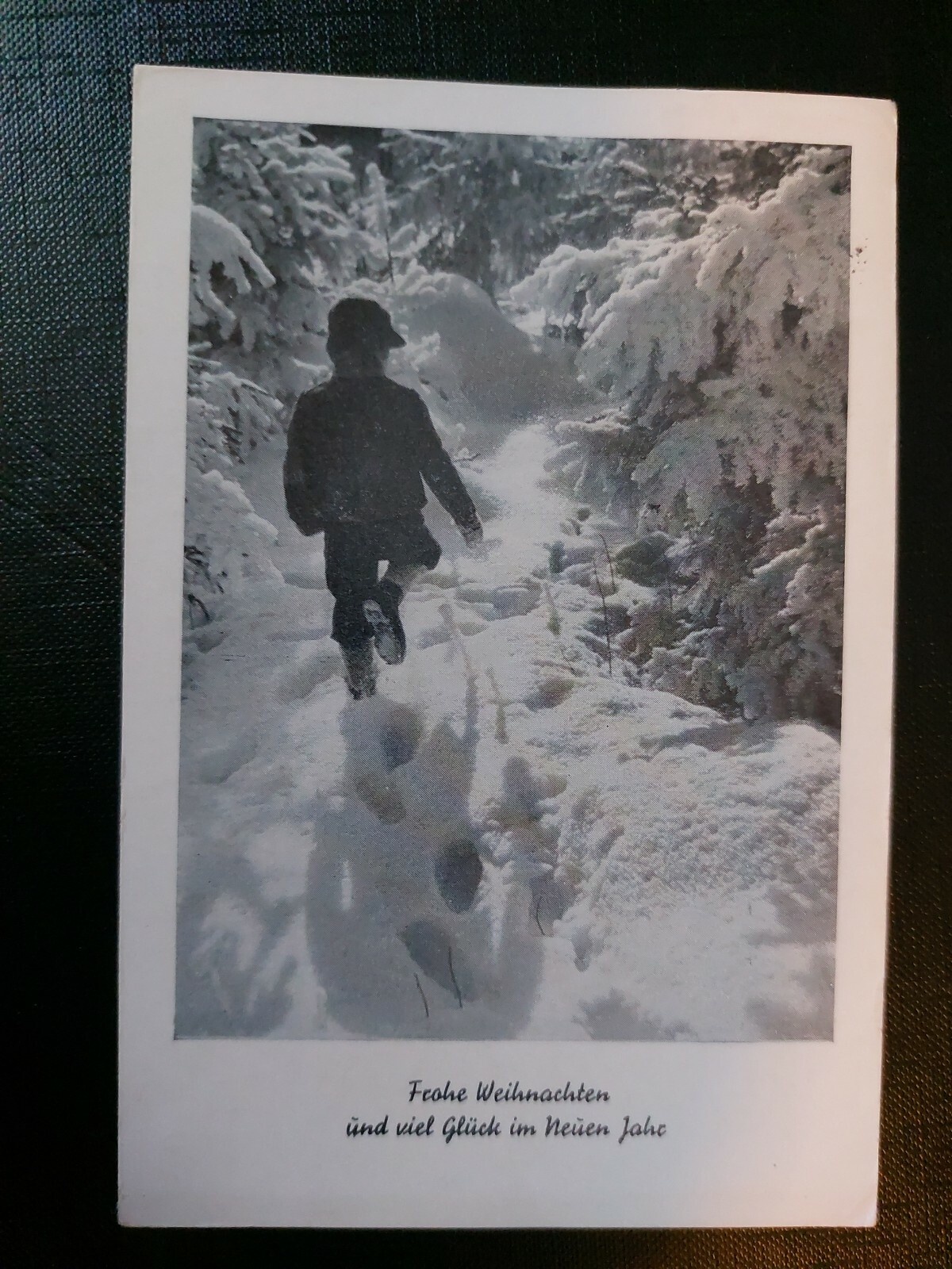 Weihnachten Karte Kind in Schnee Wald neues Jahr 402576 WM