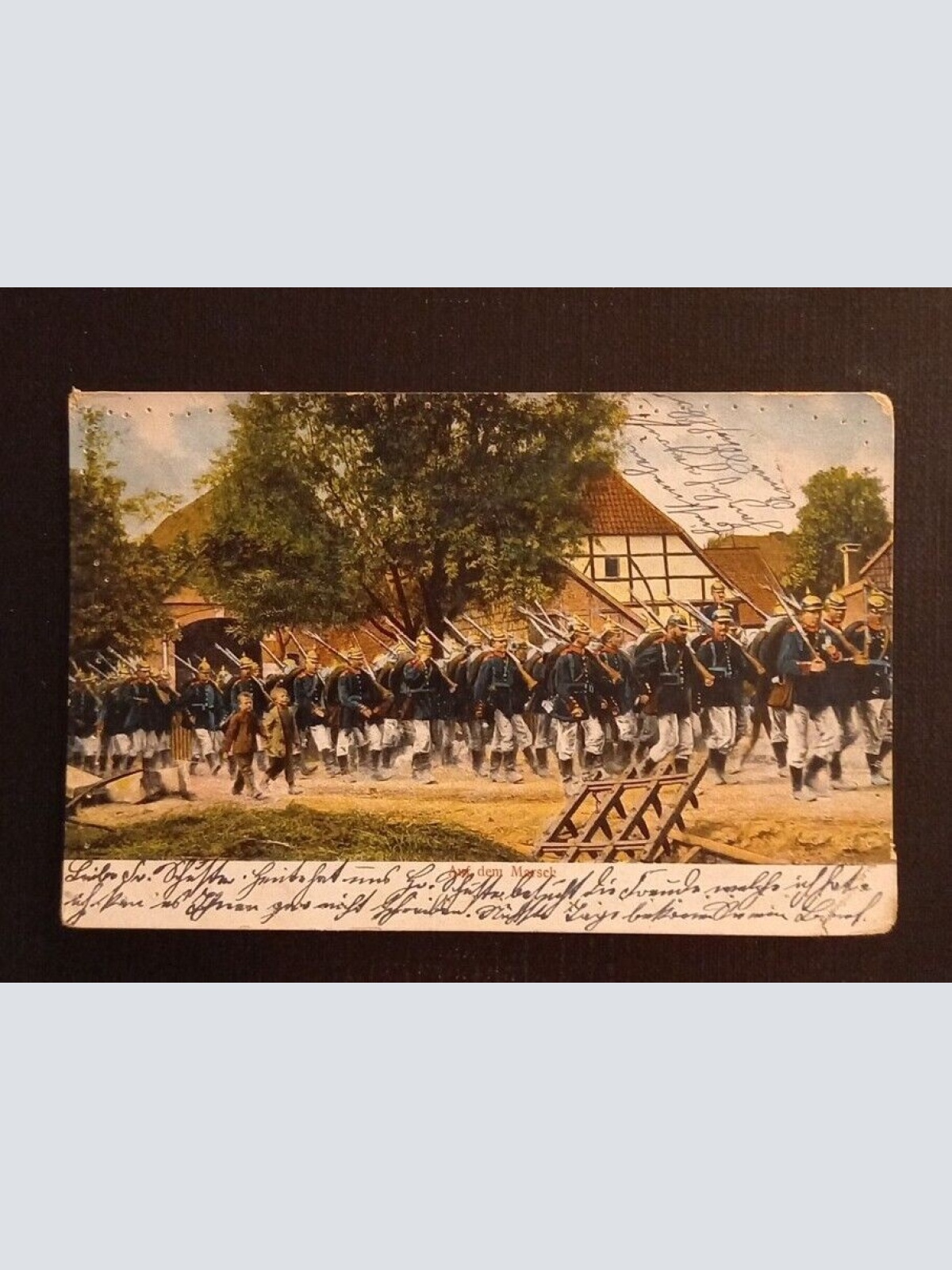 Ansichtskarte Bayern Berchtesgaden Soldaten Auf Dem Marsch 600770A Ga G