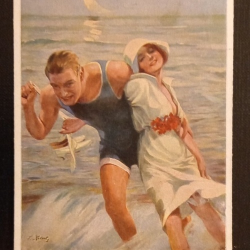 Meeresbeute Mann Und Frau Am Meer 600750A Ga G