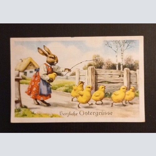 Herzliche Ostergrüsse Hase Mit Kücken 600787A Ga G