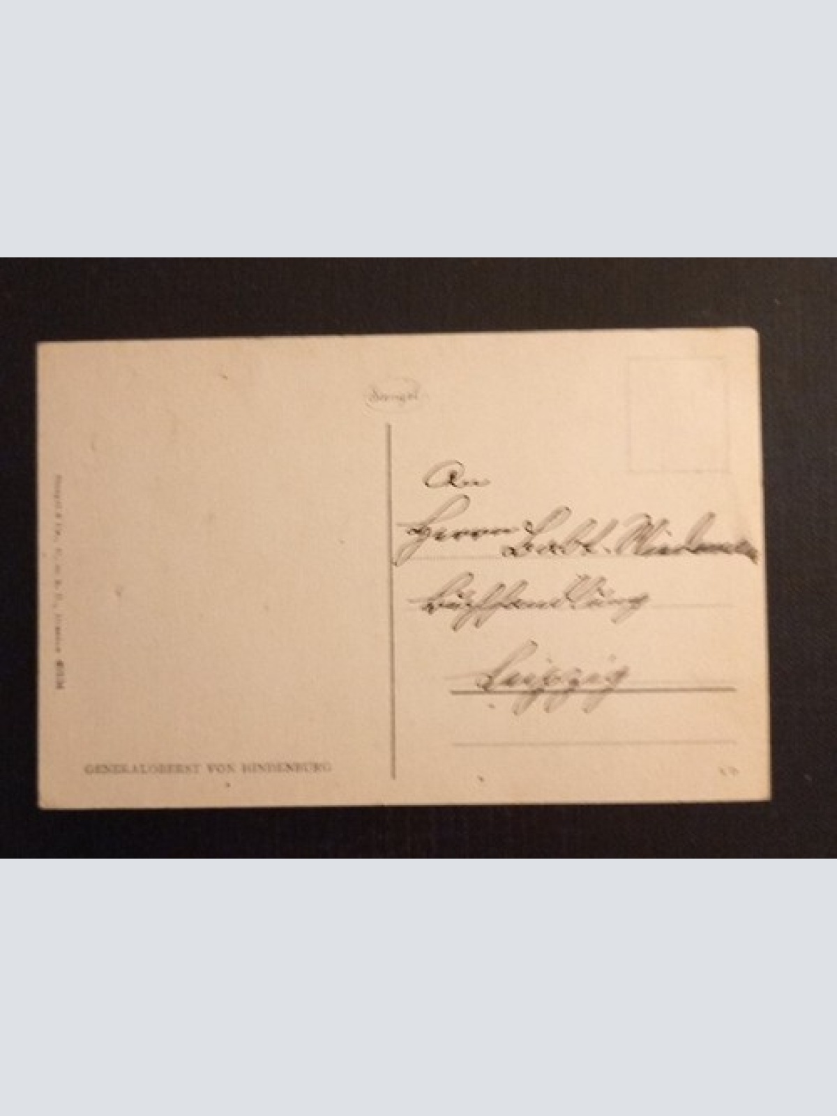 Generaloberst Von Hindenburg Porträt 600768A Ga G