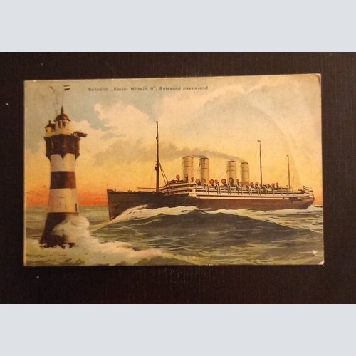 Schnelldampfer Kaiser Wilhelm II Leuchtturm Marine Deutsches Reich 600795A Ga G