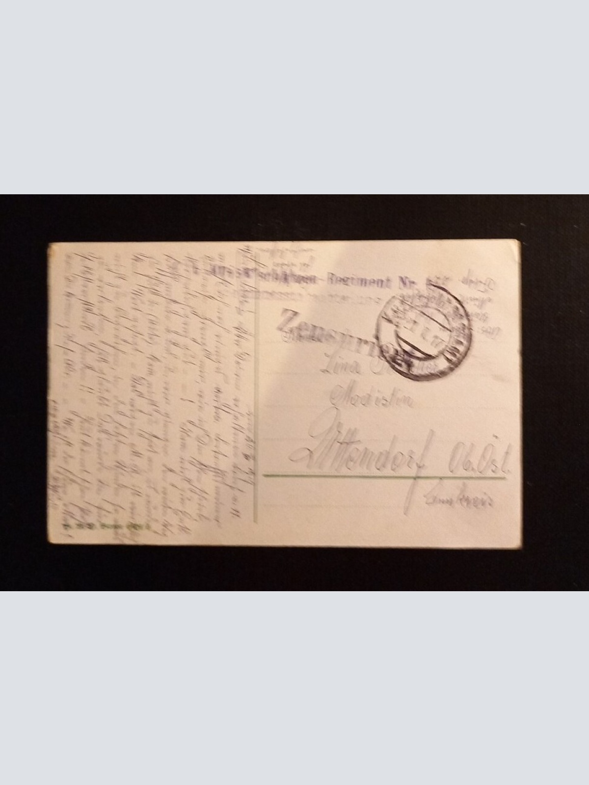 Dame Die Sehnsüchtig Auf Die Erwartete Feldpost 410799 Ga G