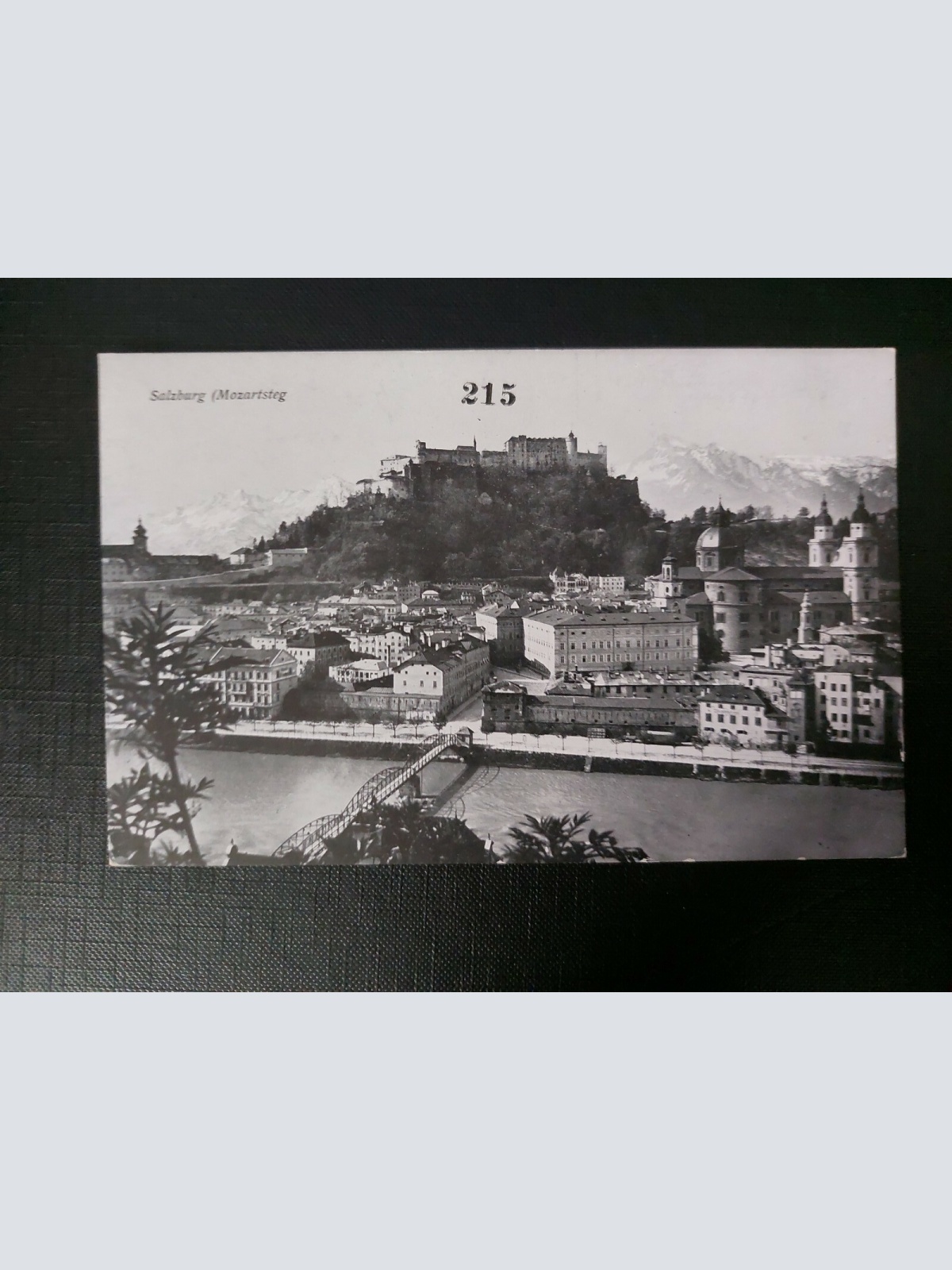 Salzburg Mozartstep Salzach Mönchsberg Festung Dom Kirche Domplatz 402600 WM