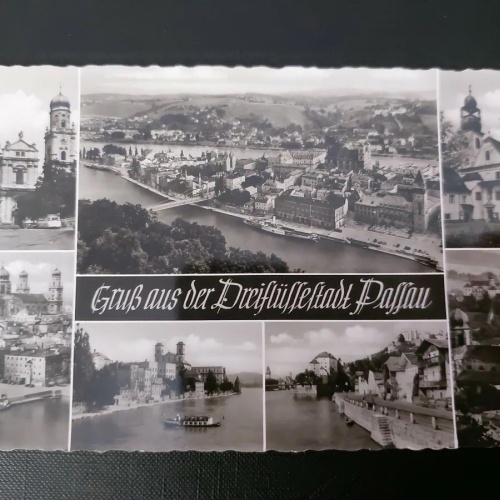 Gruß aus der Dreischlüsselstadt Passau Kirche Fluss Brücke Festung 402607 WM F