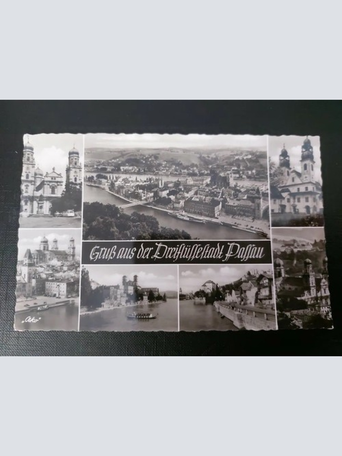 Gruß aus der Dreischlüsselstadt Passau Kirche Fluss Brücke Festung 402607 WM F