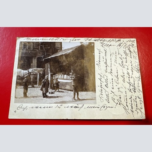 Heepen Bielefeld Nordrhein Westfalen Markt Pferd um 1902 A