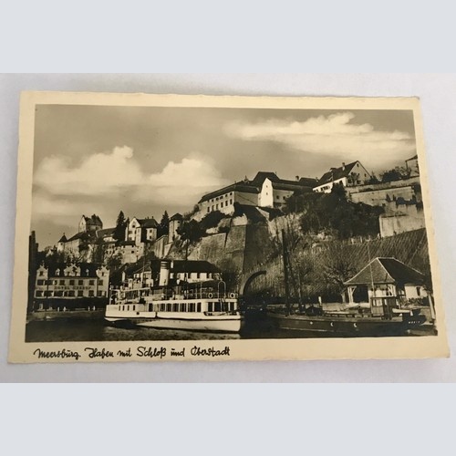 alte ansichtskarten, Sachsen Anhalt, Meersburg, Schloss u Überstadt (40033-BW)