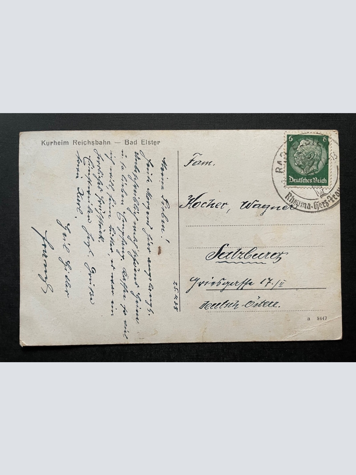 Kurheim Reichsbahn Bad Elster Gebäude Haus Sachsen Deutschland 402179 TH A