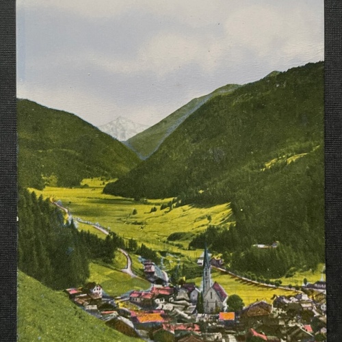 Nauders in Tirol g.d. Ortler  Ort Kirche Gebirge Berg Österreich 402186 A