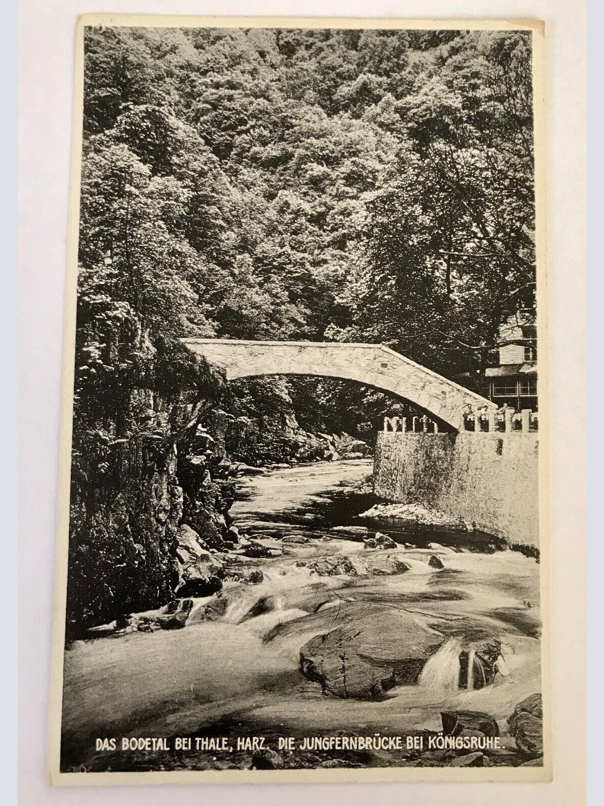 AK, Sachsen, Bodetal, Harz, Jungfernbrücke, Königsruhe (40044 BW)
