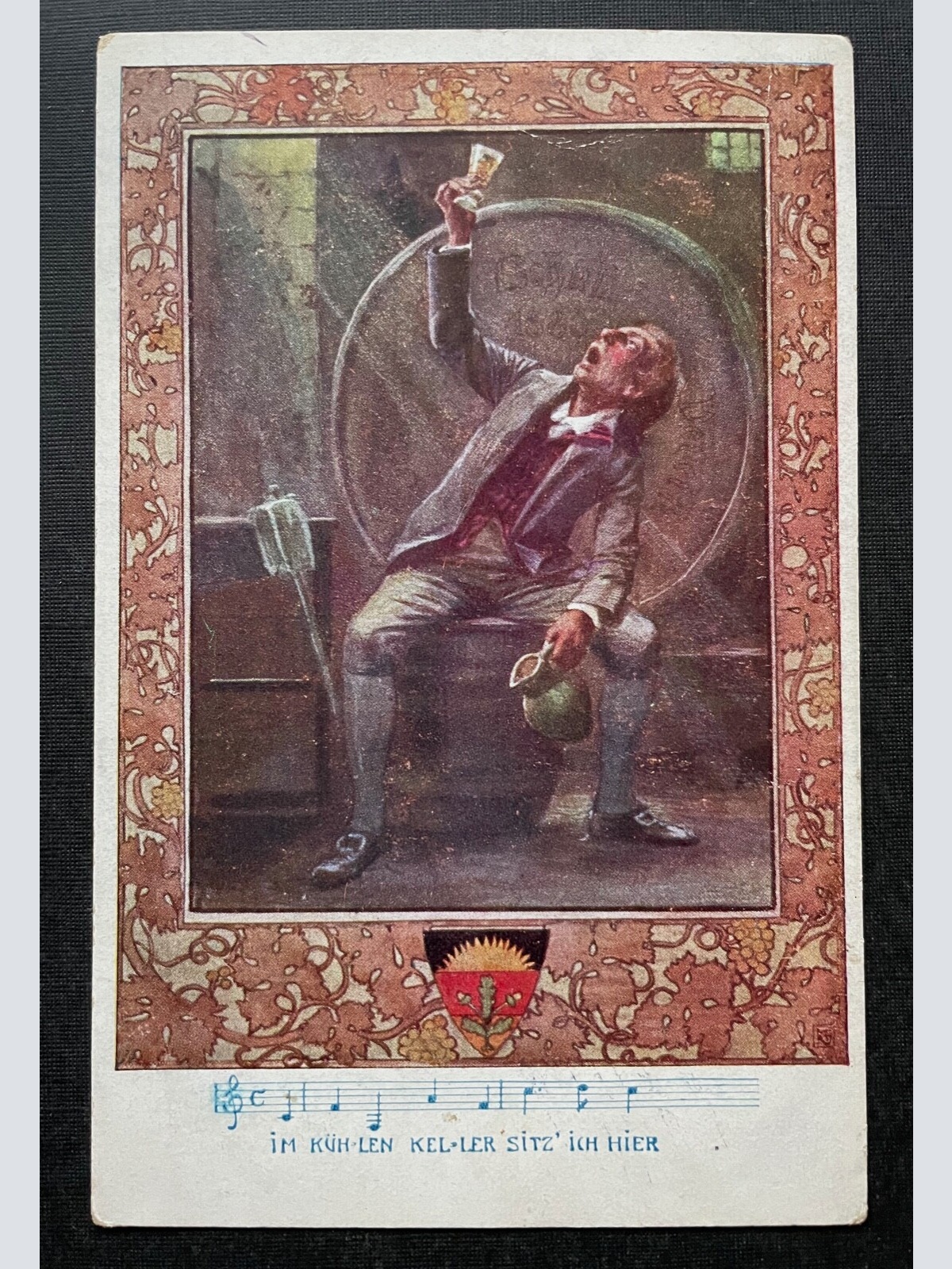 Im Kühlen Keller sitz ich hier Lied Trinker Kelch Deutscher Schulverein 402187TH