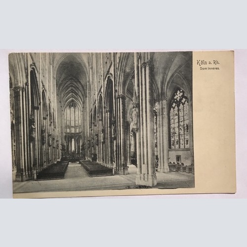 AK, Köln, Dom von Innen, Rhein (40021 BW)
