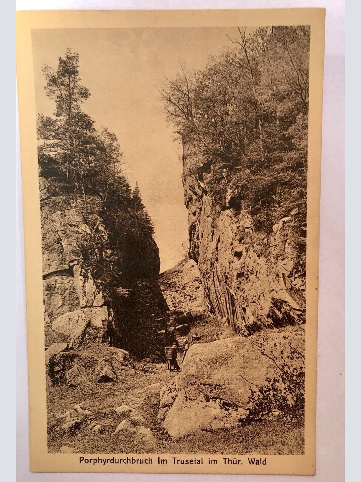 AK, Thüringen, Trusetal, Thür Wald, Porphyrdurchbruch (40075 BW) G