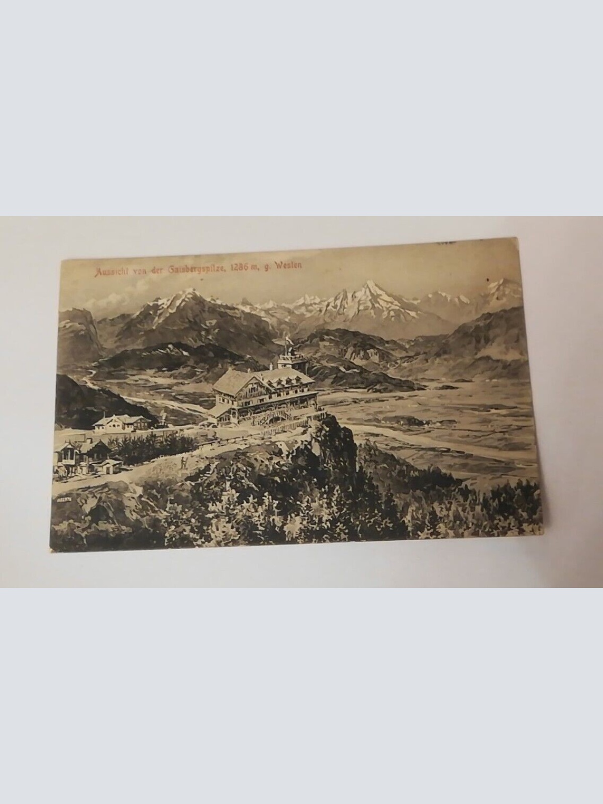 AK Salzburg Aussicht Gaisberg Spitze 600305A tl