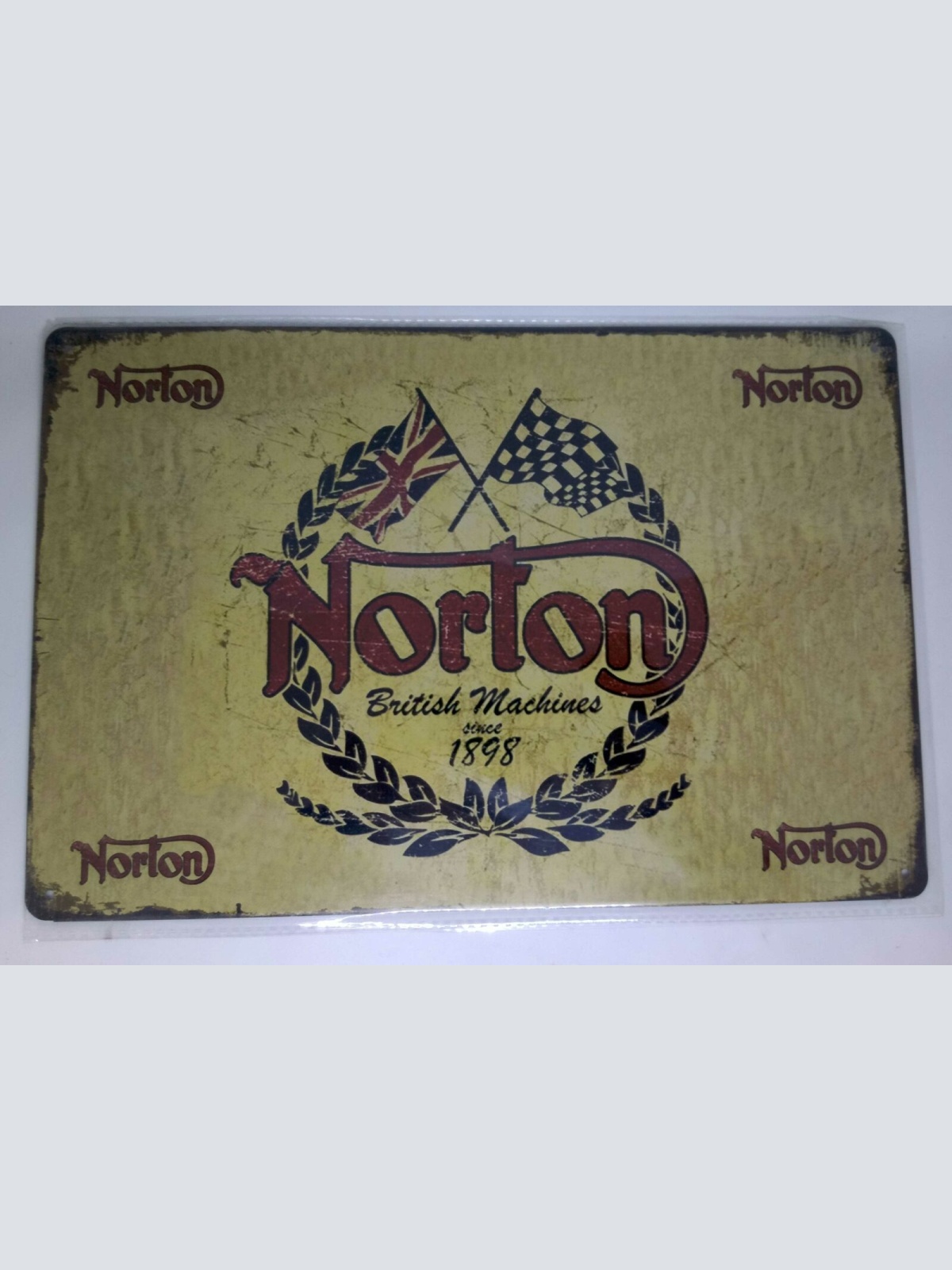 Nostalgie Retro Blechschild "Norton British Machines since 1898" 30x20 50163