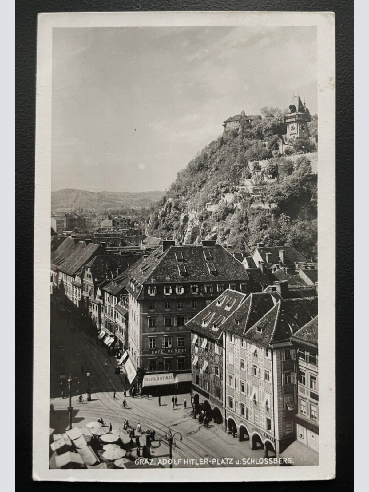 Graz A.Hitler Platz Schlossberg Stadt Burg Steiermark Österreich 600173A TH D