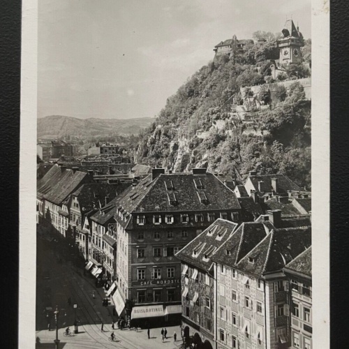 Graz A.Hitler Platz Schlossberg Stadt Burg Steiermark Österreich 600173A TH D