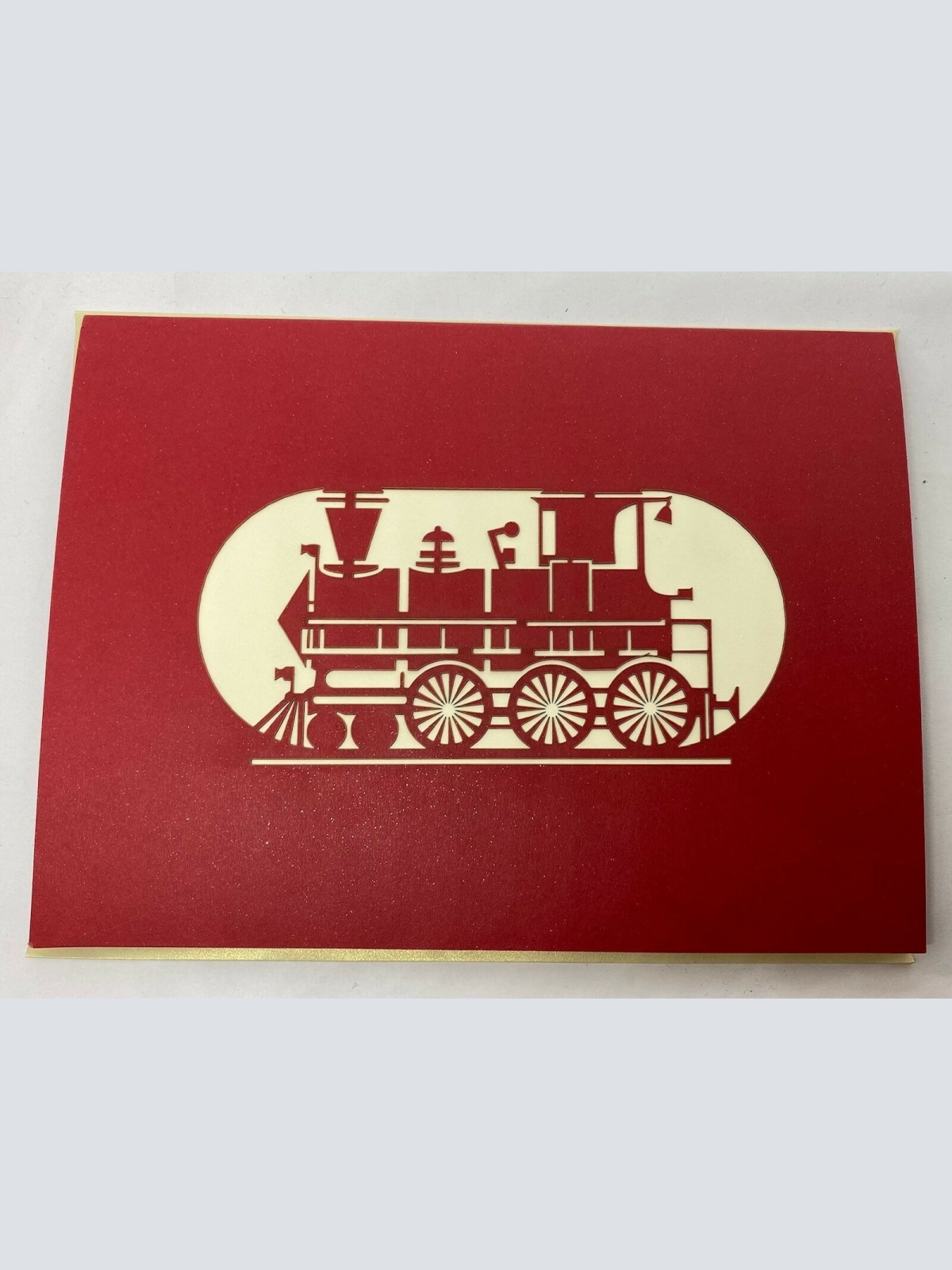 3D Pop Up Karte Eisenbahn