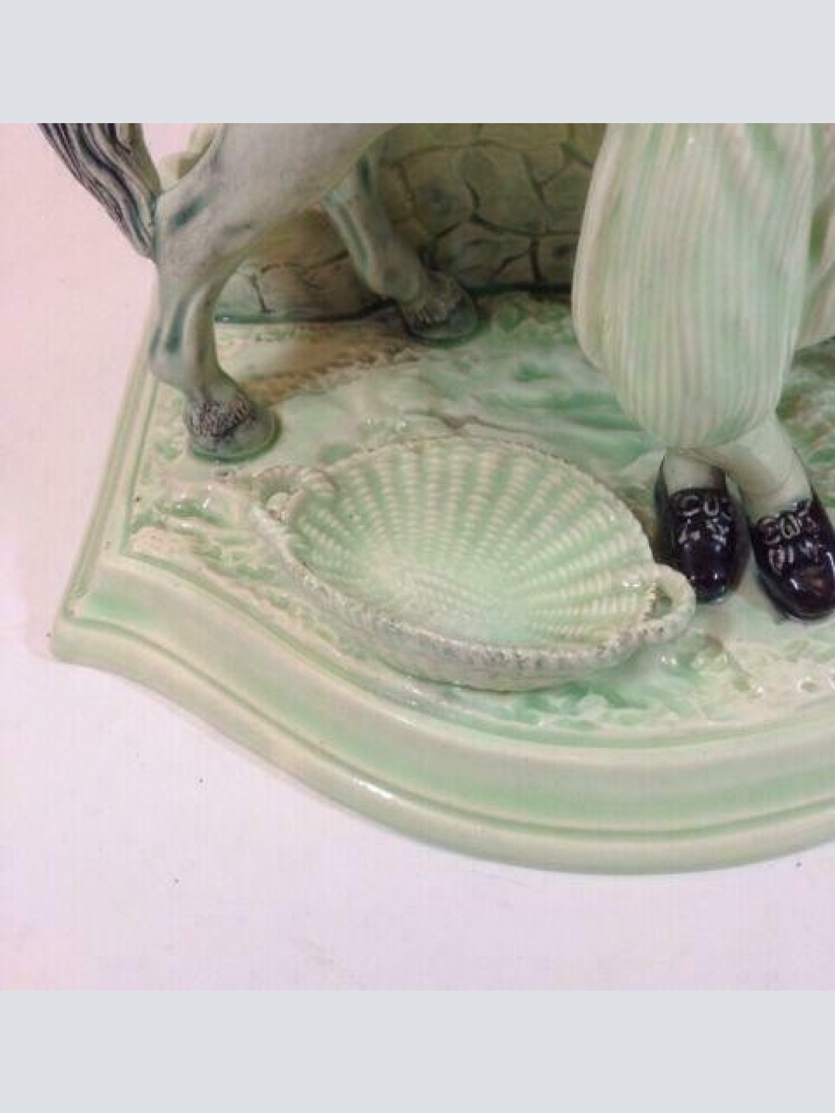 Eichwald Figur Knabe mit Pferd Horse  19 Jhdt. 12554