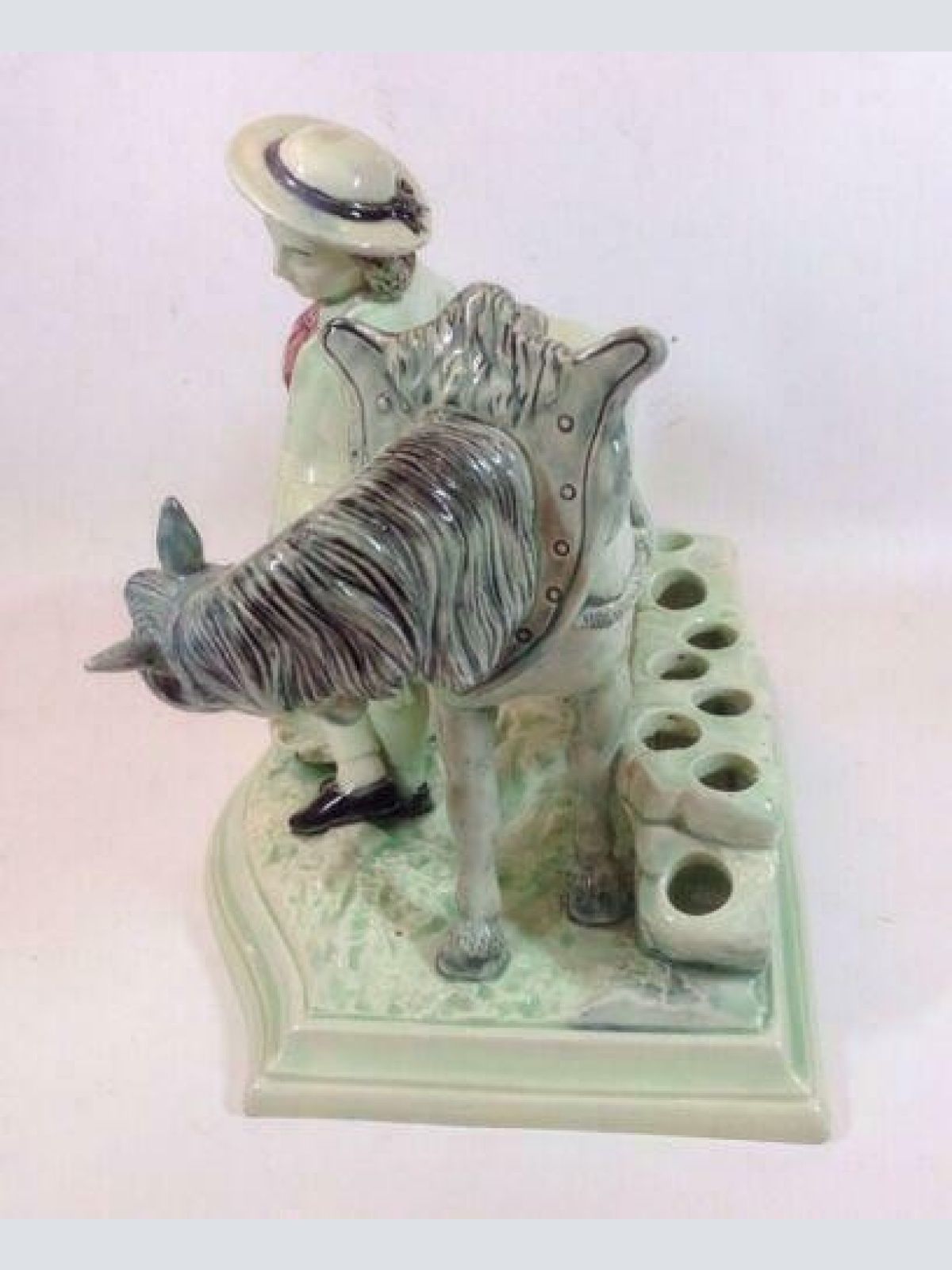 Eichwald Figur Knabe mit Pferd Horse  19 Jhdt. 12554