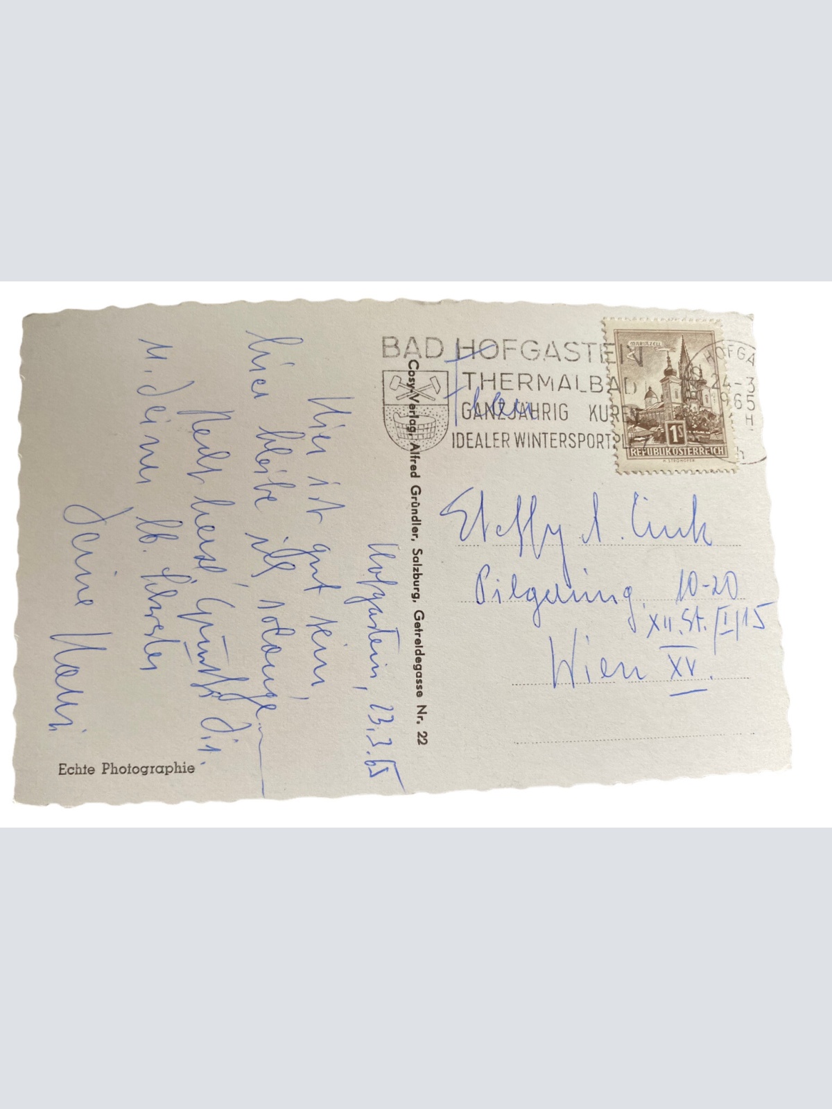 Bad Hofgastein Kuranstalt Hohe Tauern Wintermotiv 10009