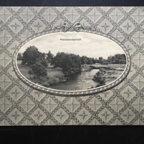 Heidelandschaft (Chr.Pleines) - Fluss Wald - Künstlerkarte 180105 TH