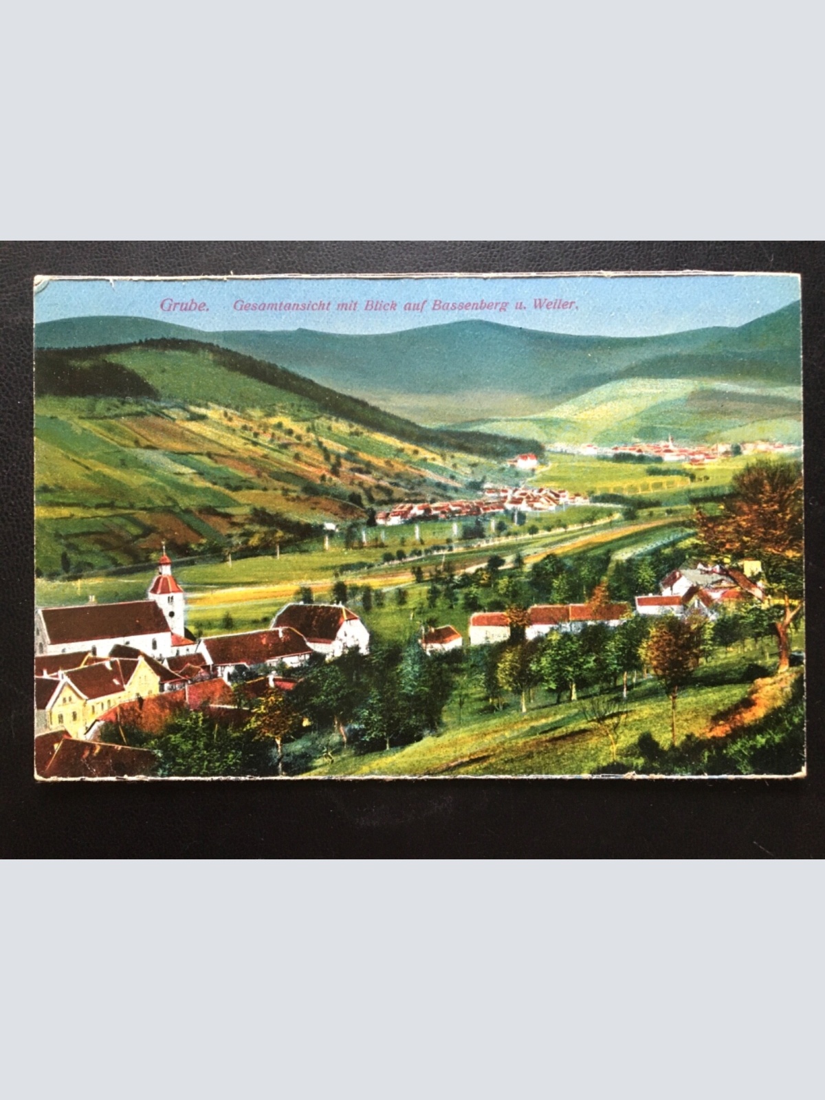 Grube - Gesamtansicht - Blick a. Bassenberg & Weiler - Fouchy - Elsass 180099 TH