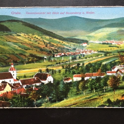 Grube - Gesamtansicht - Blick a. Bassenberg & Weiler - Fouchy - Elsass 180099 TH