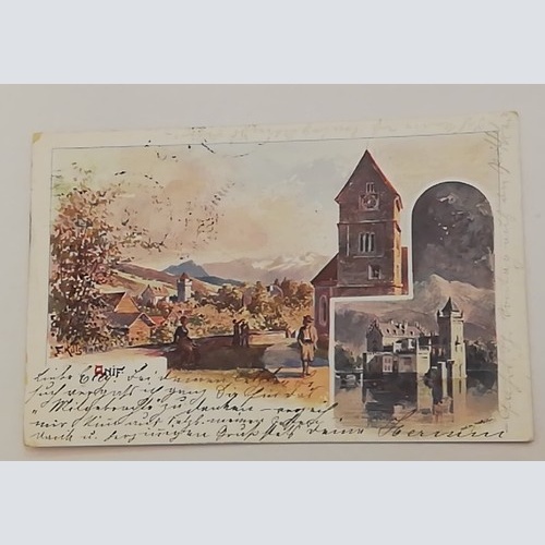 Salzburg Anif Kirche Schloss Wasserschloss Weiher Berge 600319A tl