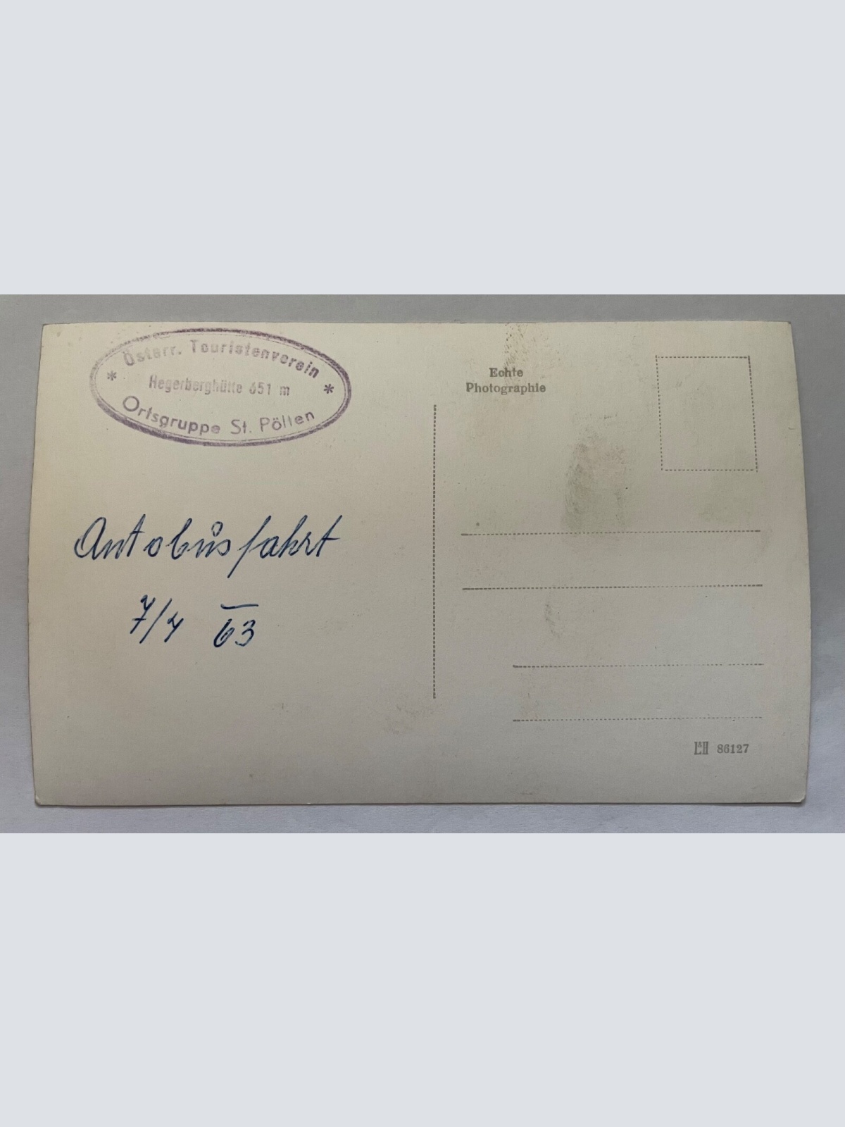 Hegerberg Hütte 651m Touristenverein Berg St.Pölten Niederösterreich 8437 K TH