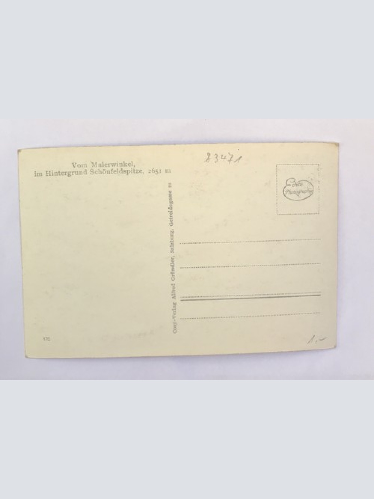 Ak, Bayern, Königssee, Malerwinkel, Schönfeldspitze (40054 BW)