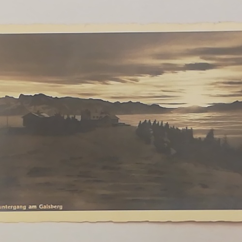 Salzburg Gaisberg Sonnenuntergang Himmel Haus Berg Sonne 600291A tl