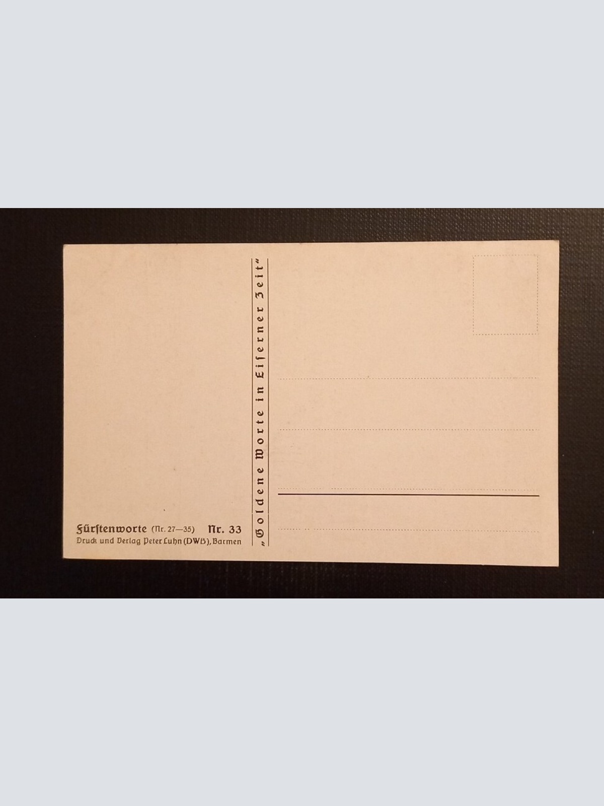 Fürstenworte Fürst Bülow Ga