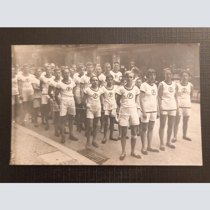 Ansichtskarte Aufmarsch Zum Anschwimmen Schwimmen Schwimmer Des Poseidon Ga