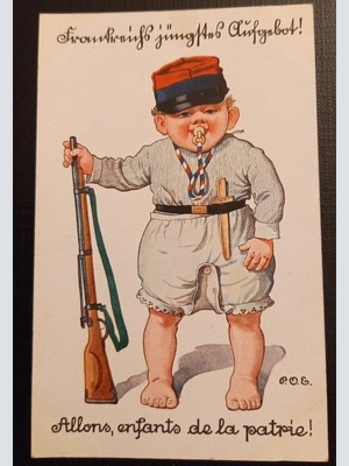 Ansichtskarte Militaria IWK Allons Enfants De La Partie Ga