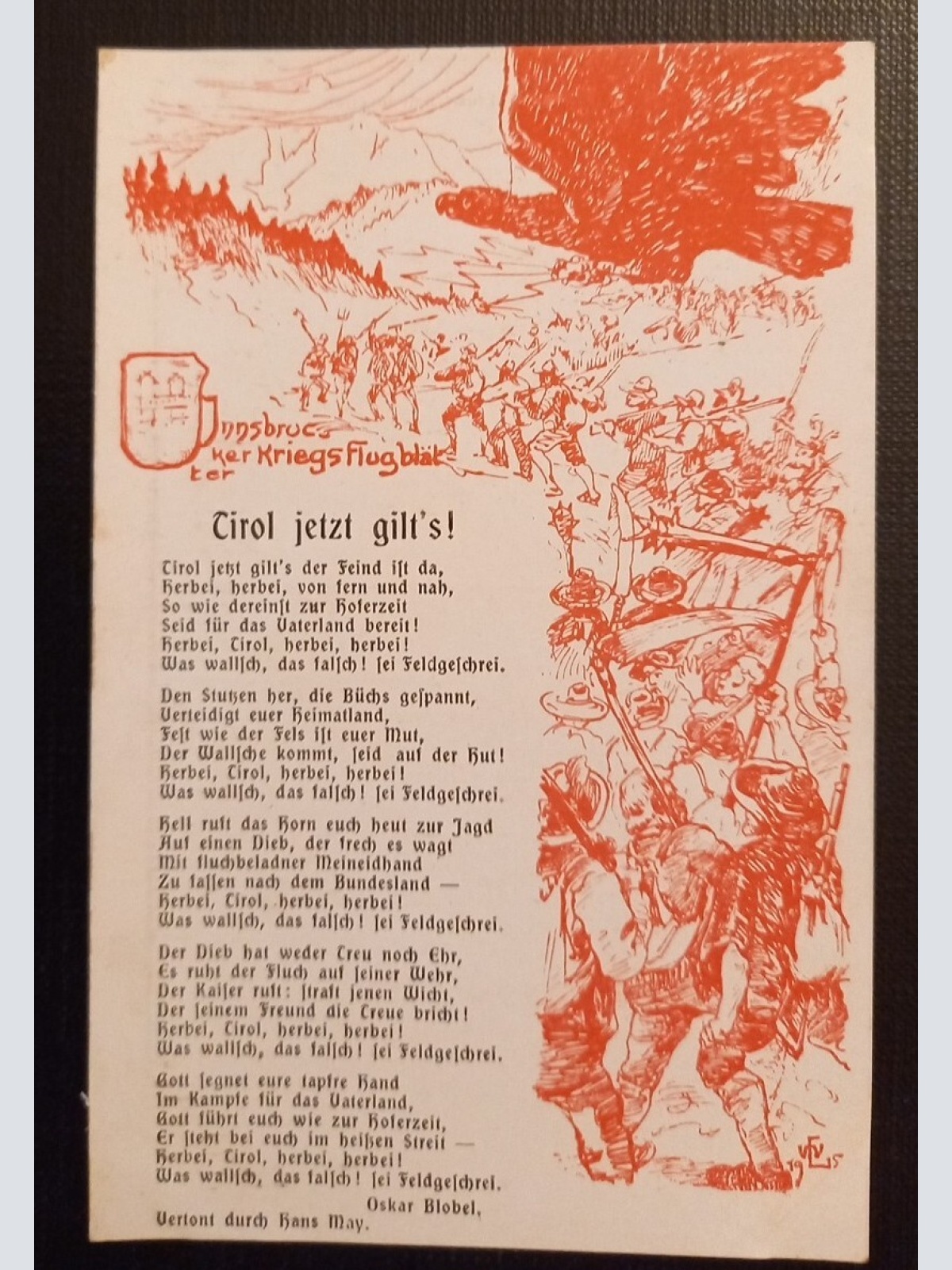 Tirol Jetzt Gilts Innsbrucker Kriegs Flugblätter Ga