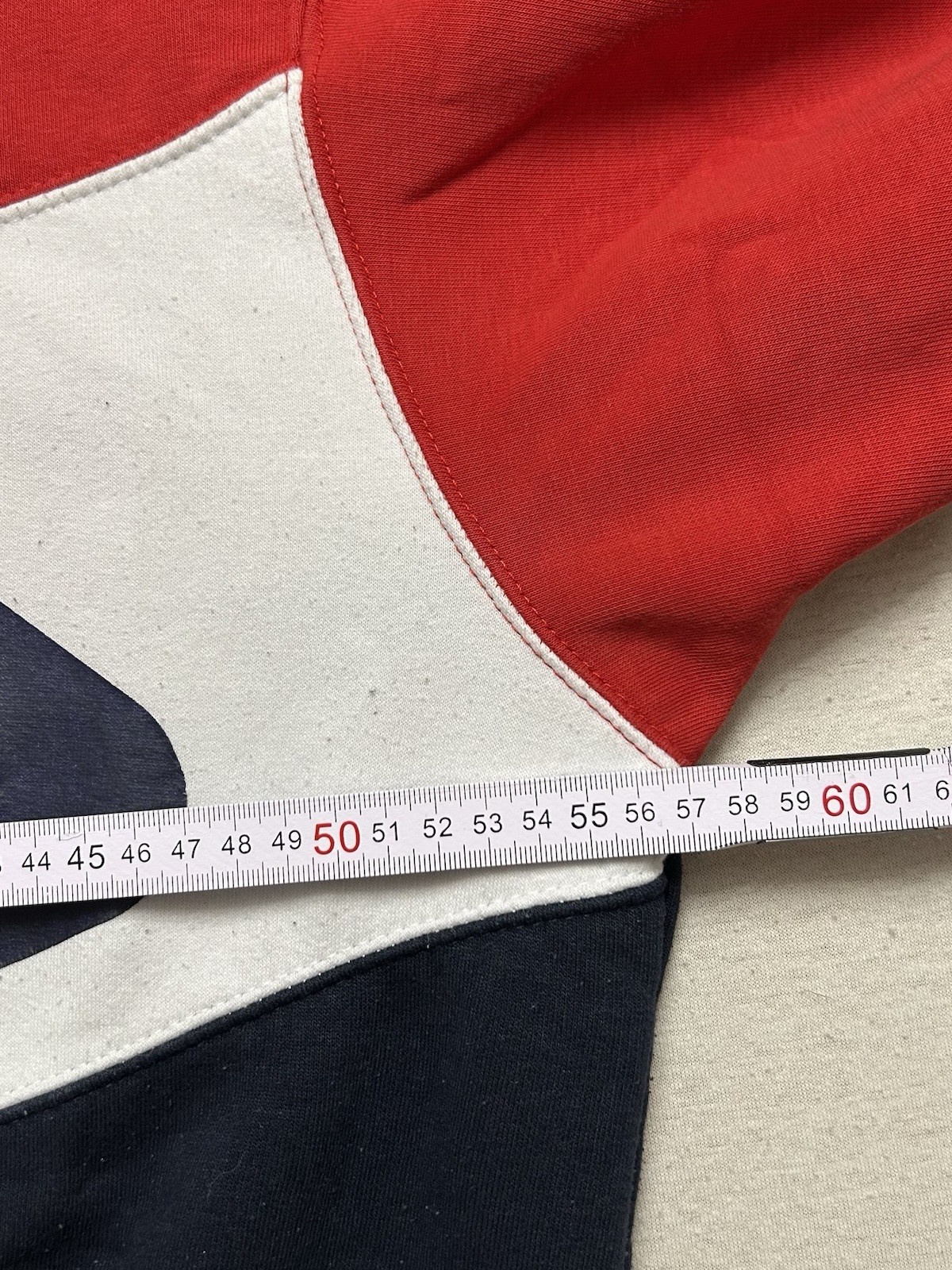 FILA Vintage Hoodie Kapuzenpullover Rot Schwarz Herren Größe M Maße auf Fotos