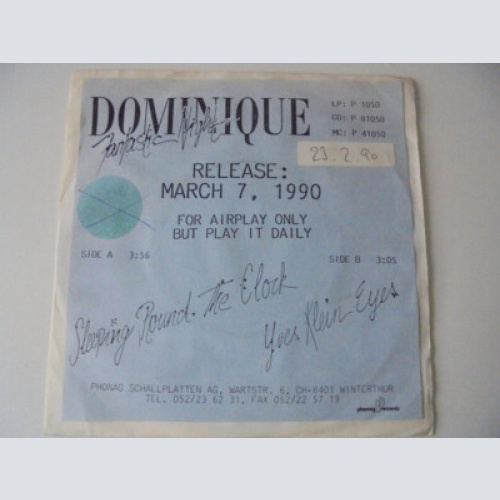 Dominique Jean-Marc Alioth - Sleeping Round The Clock (7", Promo)