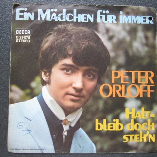 Single / Peter Orloff ‎– Ein Mädchen Für Immer / DE Press /