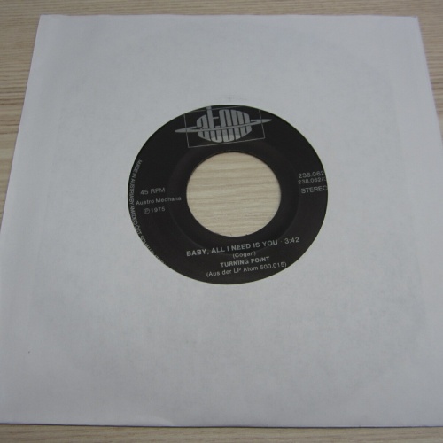 Single /  Turning Point – Baby, All I Need Is You / AUT PRESS /   RAR /