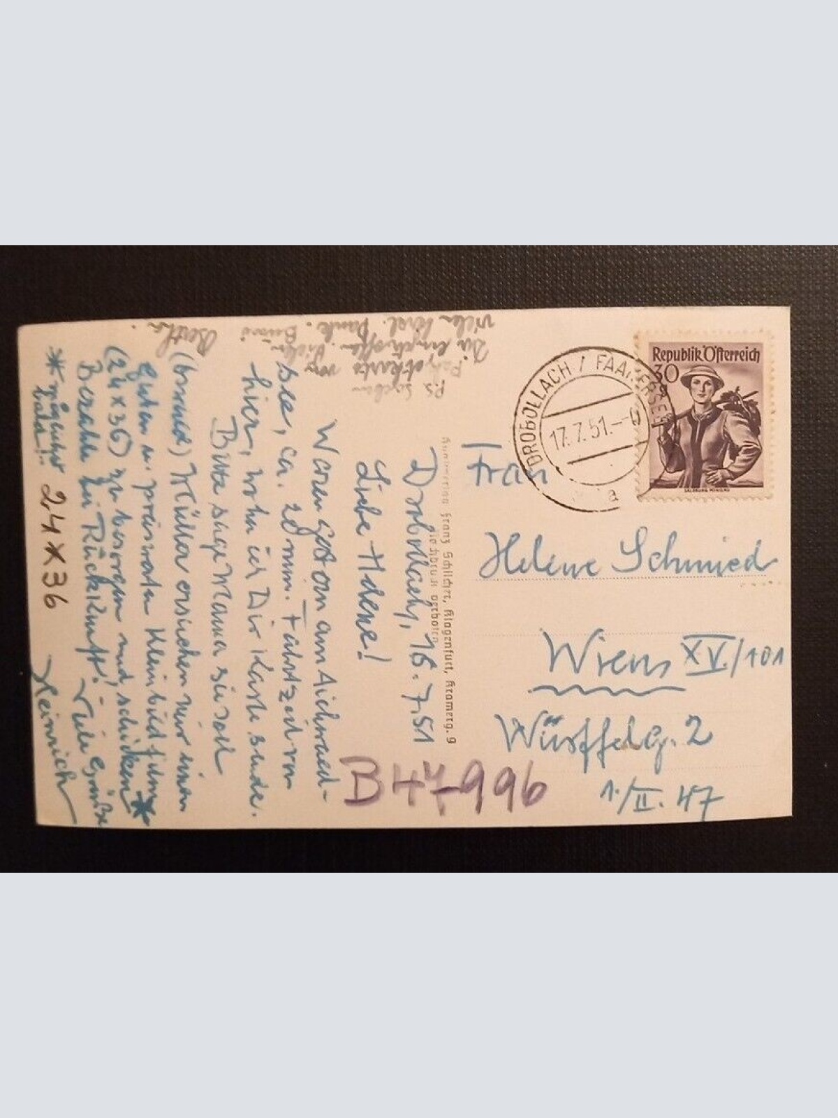 Ansichtskarte Aichwaldsee Mit Mittagskogel Ga