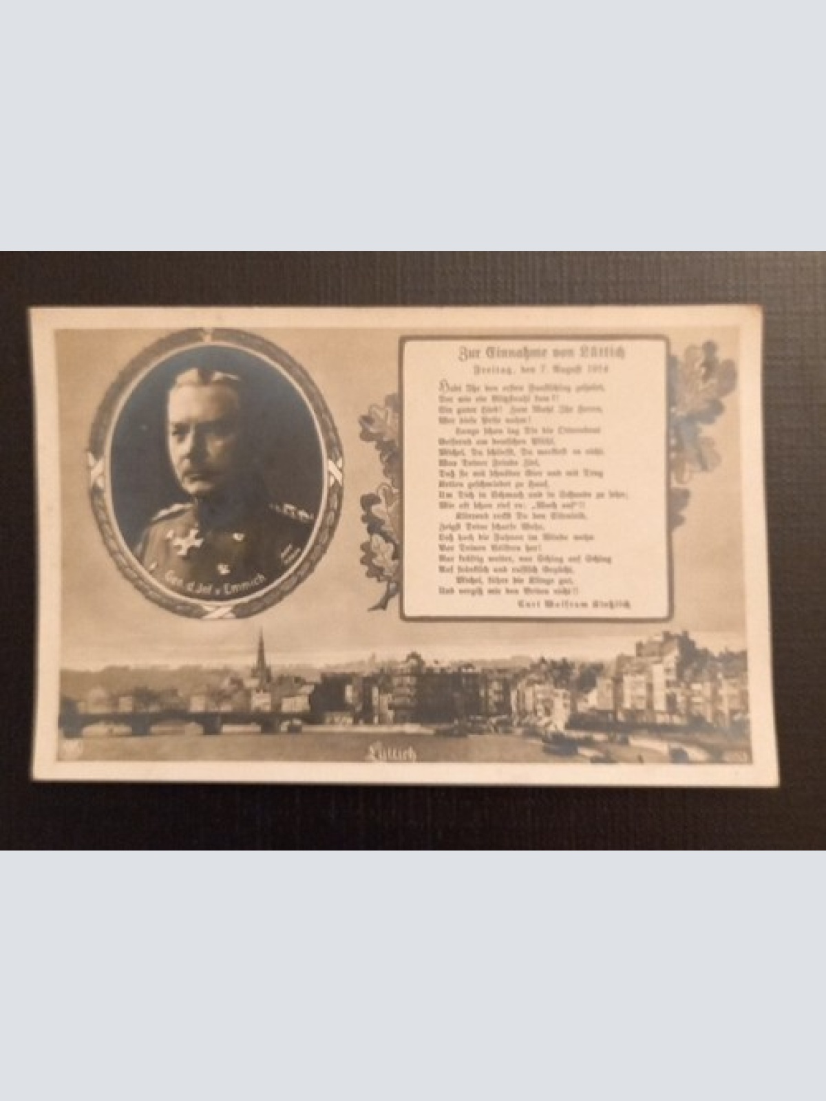 Zur Einnahme Von Lüttich Freitag Den 7.August 1914 Ga