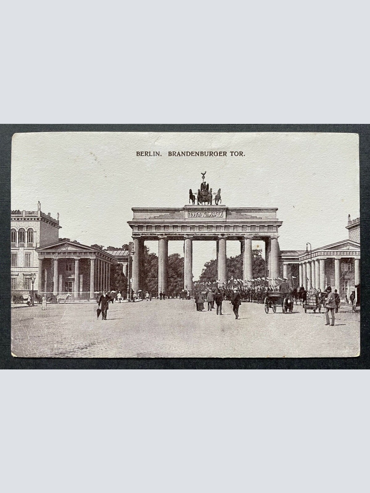Berlin Brandenburger Tor Stadt Platz Gebäude Kutsche Deutschland 402644 TH C