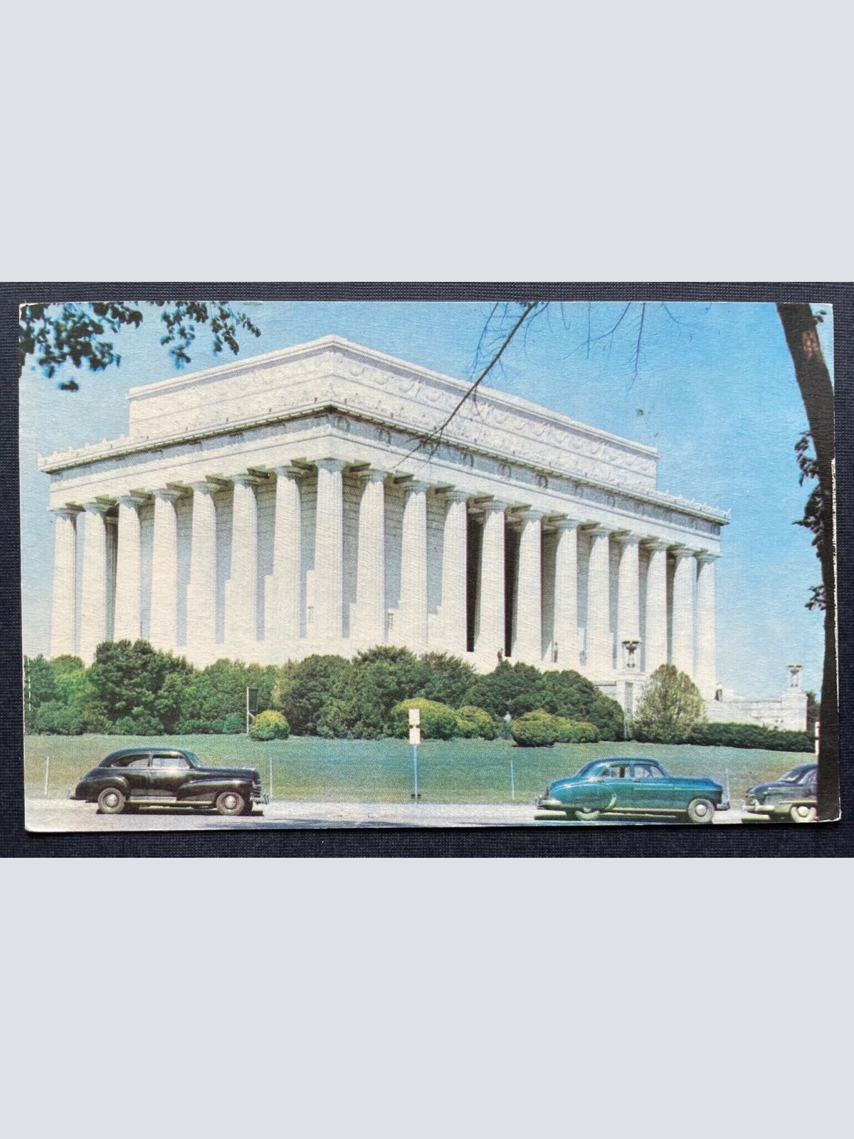 Lincoln Memorial Denkmal Gebäude Vorplatz Autos Washington D.C. USA 402682 TH C