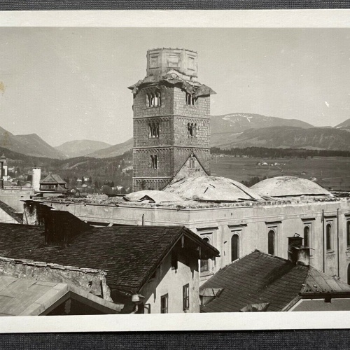 Hallein Brand Augustinerkloster 1943 Turm Stadt Salzburg Österreich 402699 TH