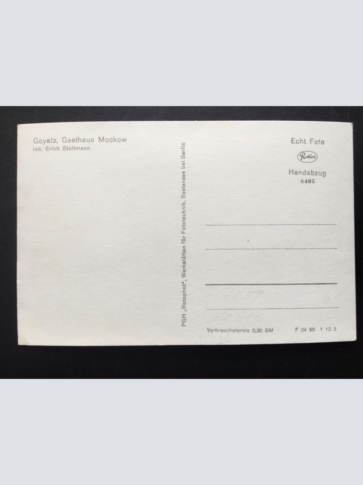 Goyatz - Gasthaus Mochow - Schwielochsee 180136 TH